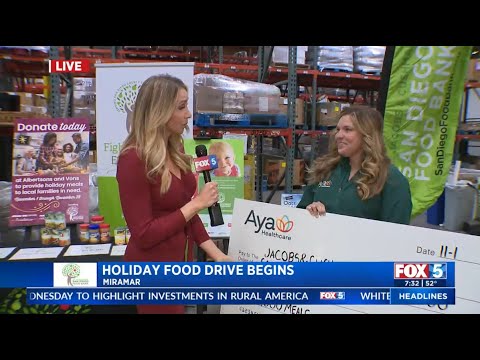 San Diego Food Bank Kicks Off Annual Holiday Food Drive with Community Partners