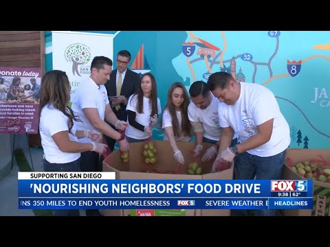 San Diego Food Bank Celebrates Holiday Food Drive Sponsor Bank of America