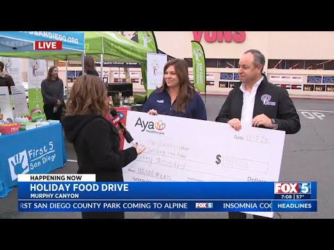 Aya Heathcare Supports the San Diego Food Bank’s Holiday Food Drive at Day to Donate