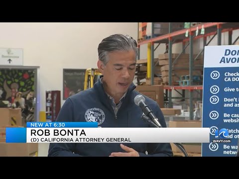 CA Attorney General Rob Bonta Visits the Food Bank for a Press Conference About Donor Safety